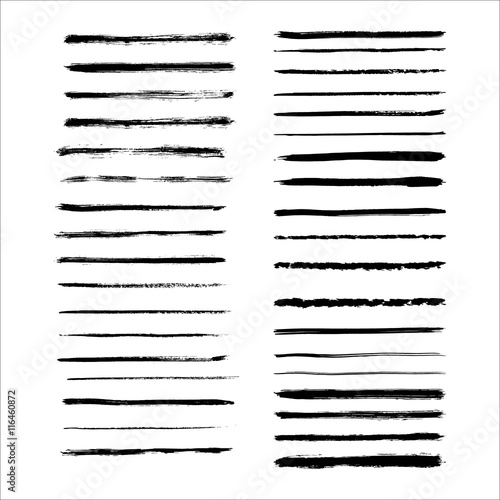 Grunge brushes set.