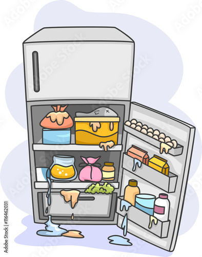 Messy Refrigerator
