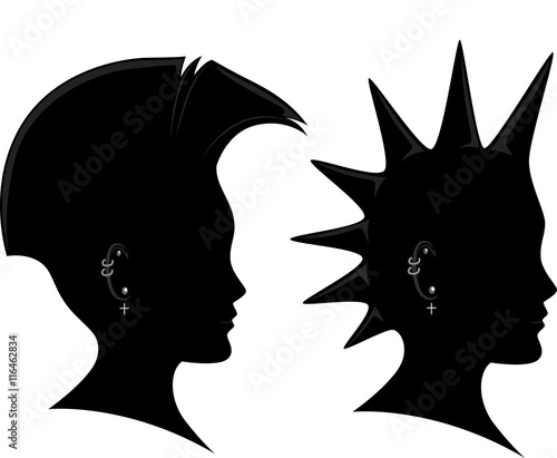 Profile Silhouette Mohawk