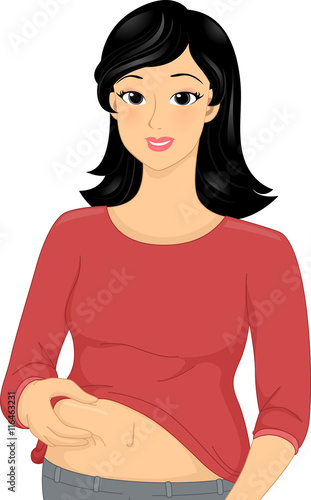 Girl Fat Belly