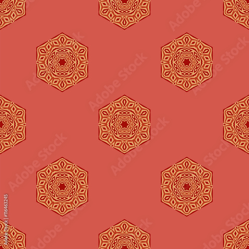 Seamless Creative Ornamental Colorful Pattern. Geometric Decorative Background