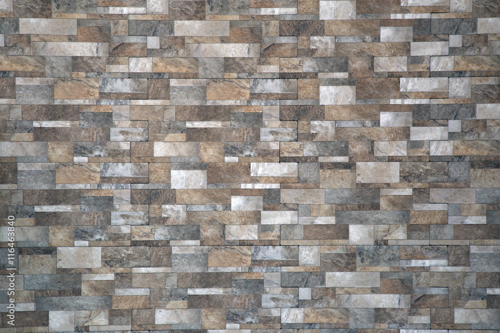 Fototapeta premium Background of stone wall made with blocks