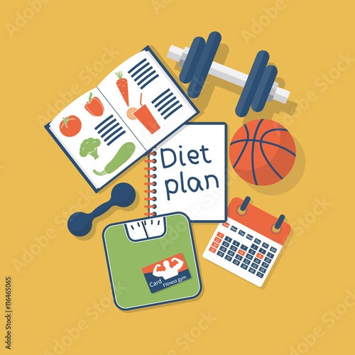 Diet plan concept