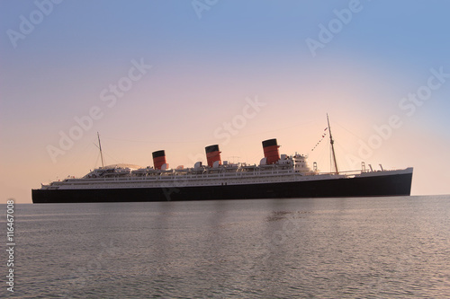 Photo Queen Mary, sister ship of the Titanic