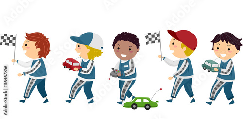 Stickman Boys Race Cars