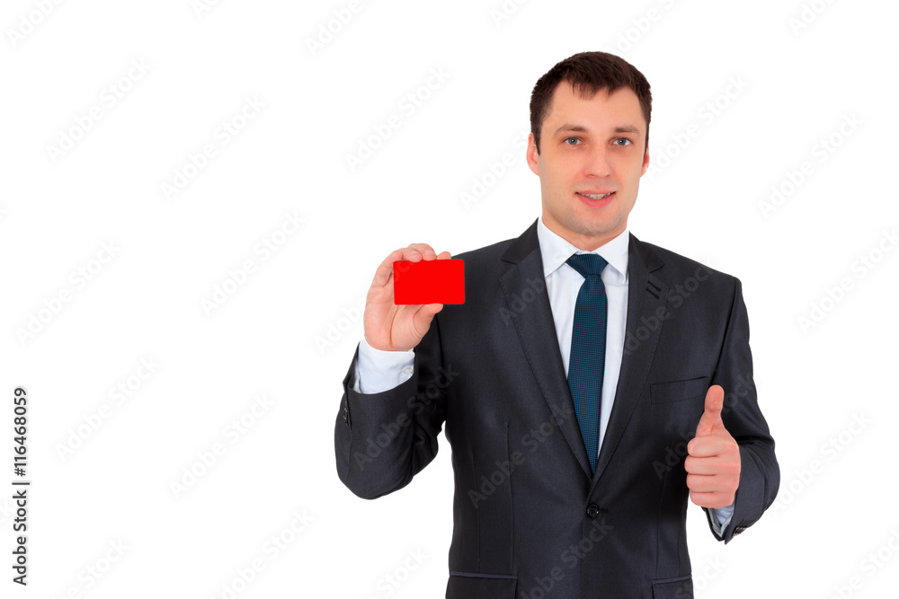 Young successful businessman in a business suit , isolated on white Young successful businessman in a business suit , isolated on white