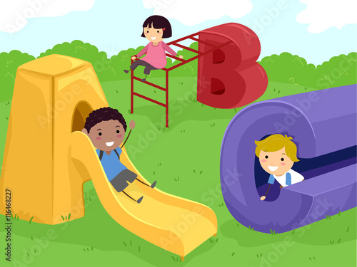 Stickman Kids Playground