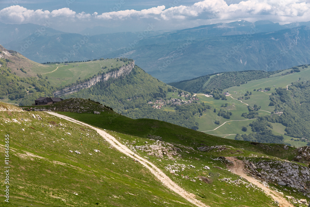 Fototapeta premium Mount Monte Baldo, Malcesine, Italy.