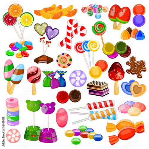 Assorted colorful Candy Collection