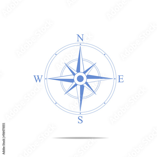 Compass vector Icon. navigation and traveling sign. travel icon