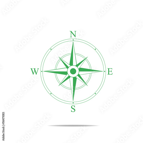 Compass vector Icon. navigation and traveling sign. travel icon
