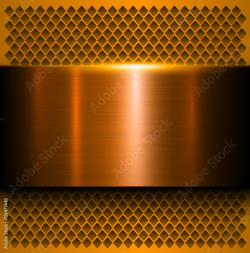 Metal background, polished metallic texture