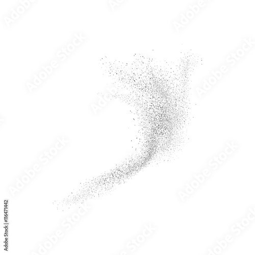 Abstract movement of grain or dust particles