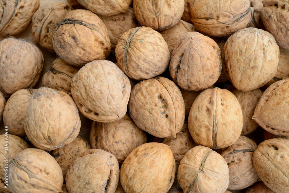 Walnuts background Walnuts background