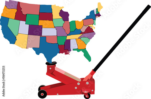 martinetto idraulico solleva America Stati Uniti D'America