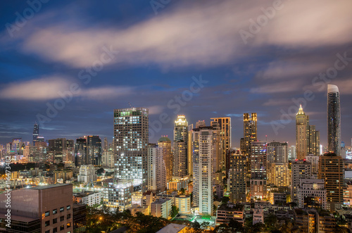 Bangkok city at sunset © anekoho