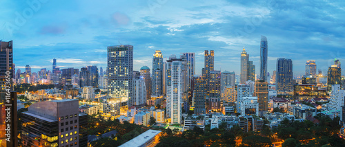 Bangkok city at sunset
