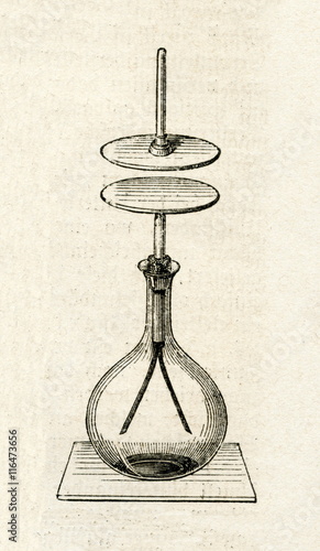 Capacitor (from Meyers Lexikon,  1895, 7/50) photo