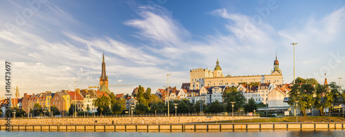 Panorama starego miasta w Szczecinie 