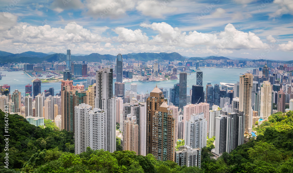 Hong Kong view from top