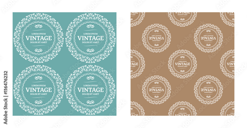 Fototapeta premium Vintage Seamless Background