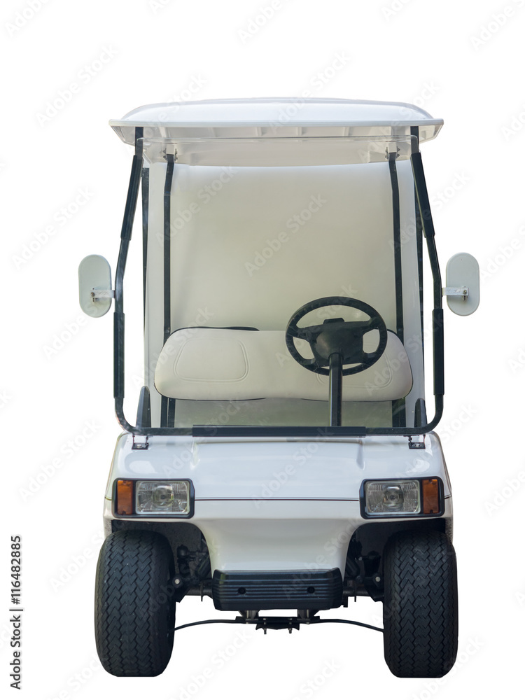 in front of Golf cart for traveling in golf course or any recrea