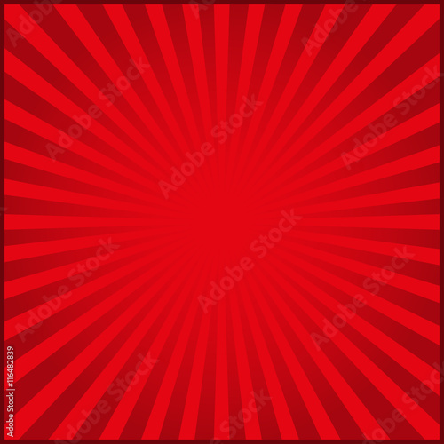 Red rays of vector carnival background. Vector illustration