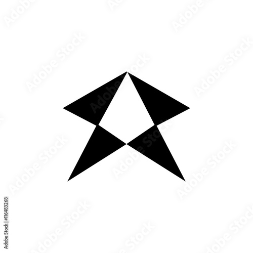 Free Download star symbol of retro style - GFXLoad