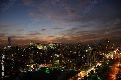 sunset clouds in Santiago Chile © Alex