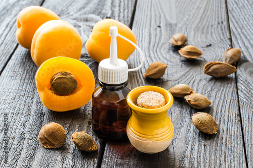 Essential oil from apricot kernels, fresh apricots and apricot s