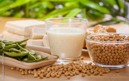 Soy products photo