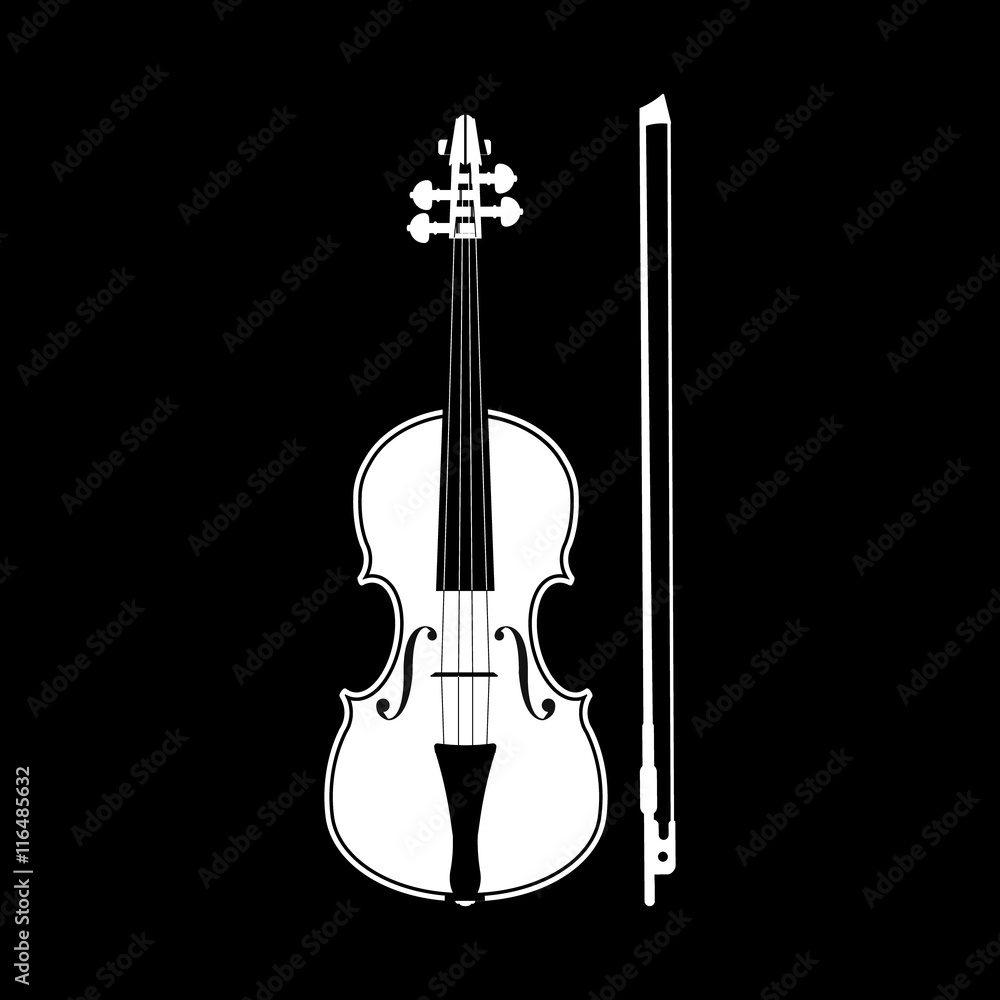 Fototapeta premium violin and bow