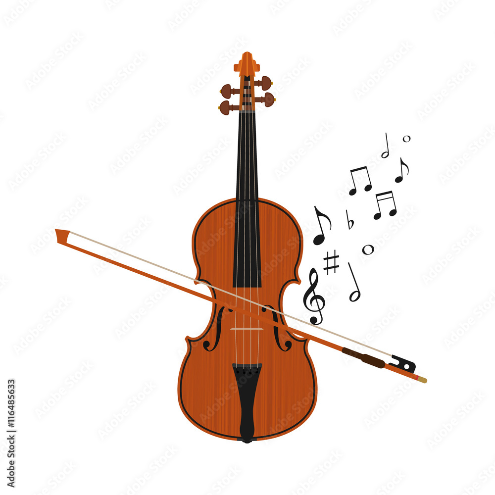 Fototapeta premium plays violin