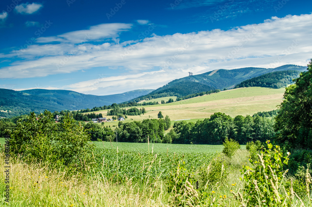 Czech landcape mountains