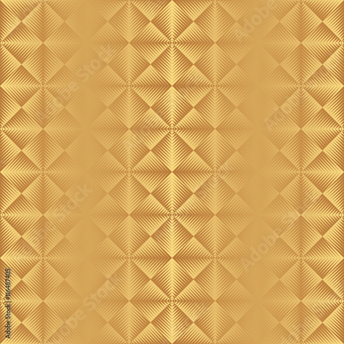 Seamless Art Deco Pattern with Gold Gradient