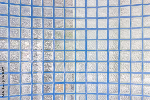 Pattern of glass block wall texture