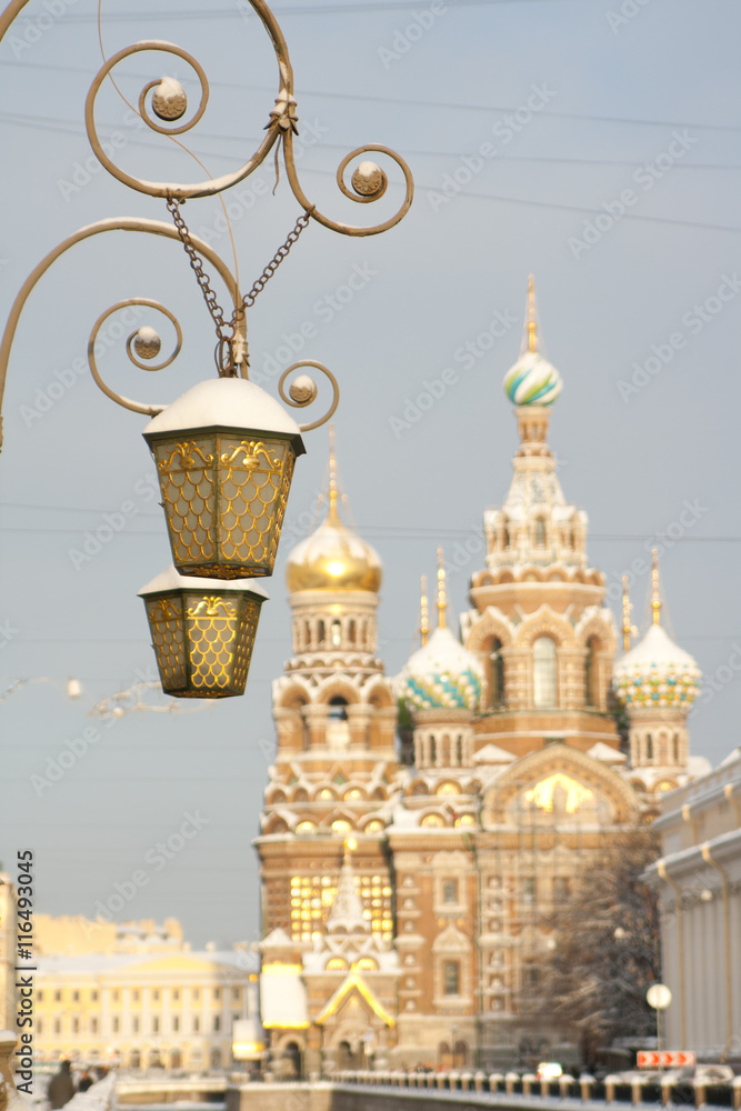 lamp Church of savior on Spilled Blood in St. Petersburg, Russia. lamp Church of savior on Spilled Blood in St. Petersburg, Russia.