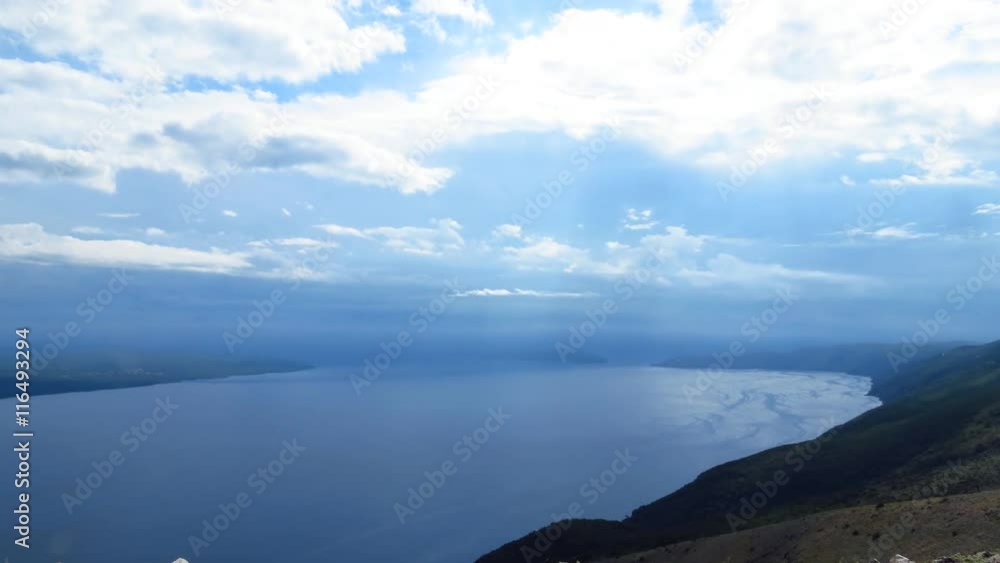 Amazing view time lapse video of island from sky, UHD Amazing view time lapse video of island from sky, UHD