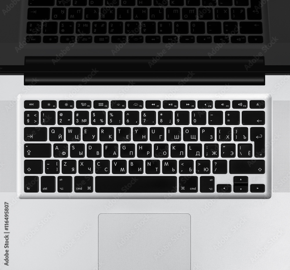 Outdoor laptop a with black keys. Outdoor laptop a with black keys.