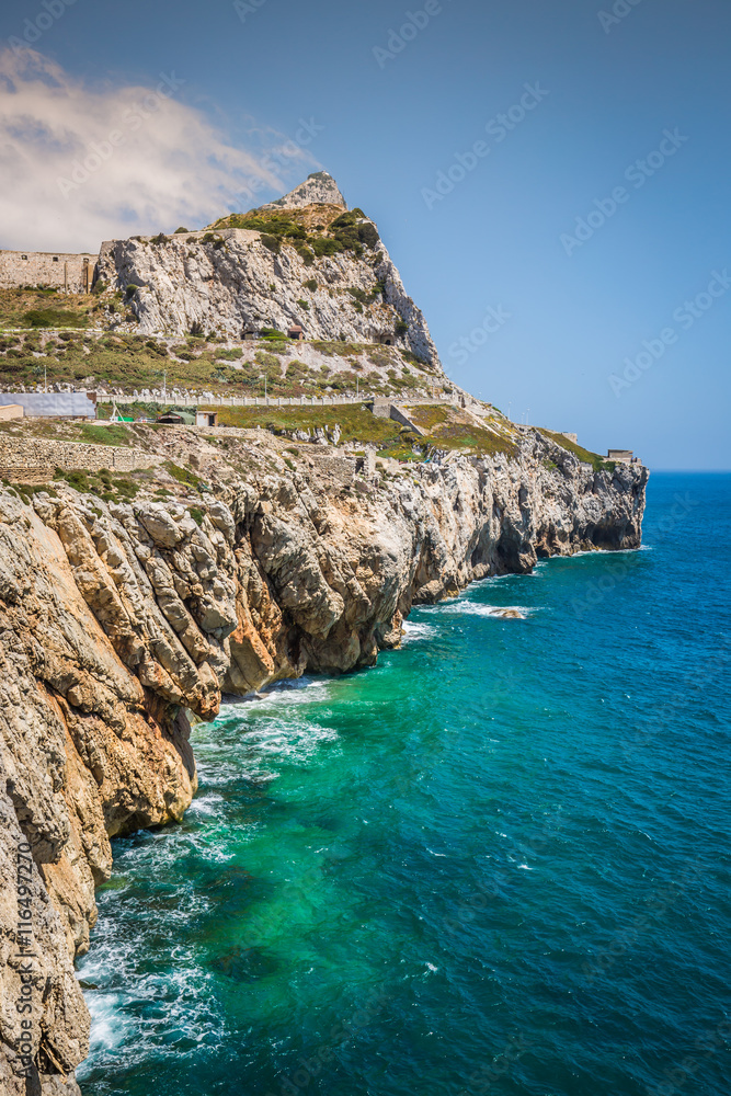 Fototapeta premium Gibraltar as Seen from Europa Point