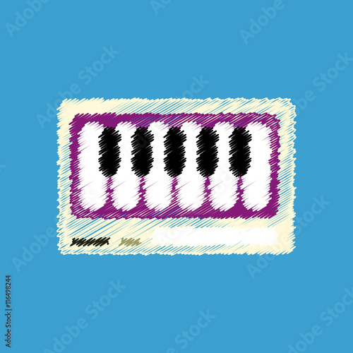 flat vector icon design collection musical instrument