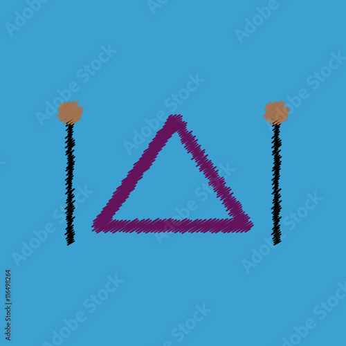 flat vector icon design collection musical instrument