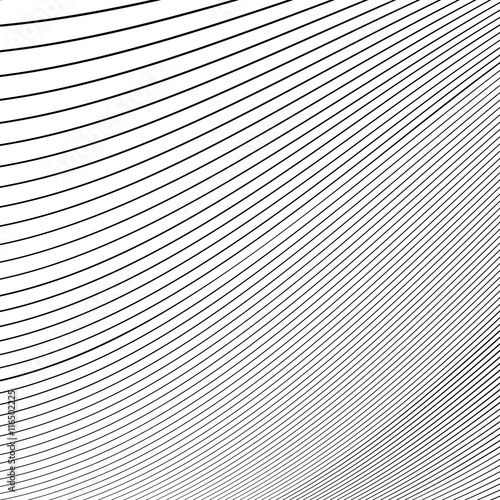 Simple dynamic lines pattern. Geometric pattern. Monochrome abst