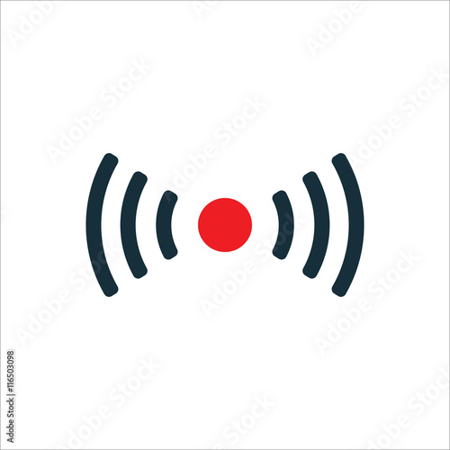 wi-fi point icon on white background