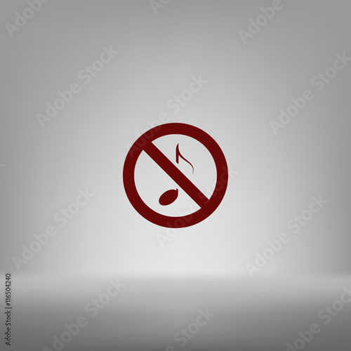 No music sign