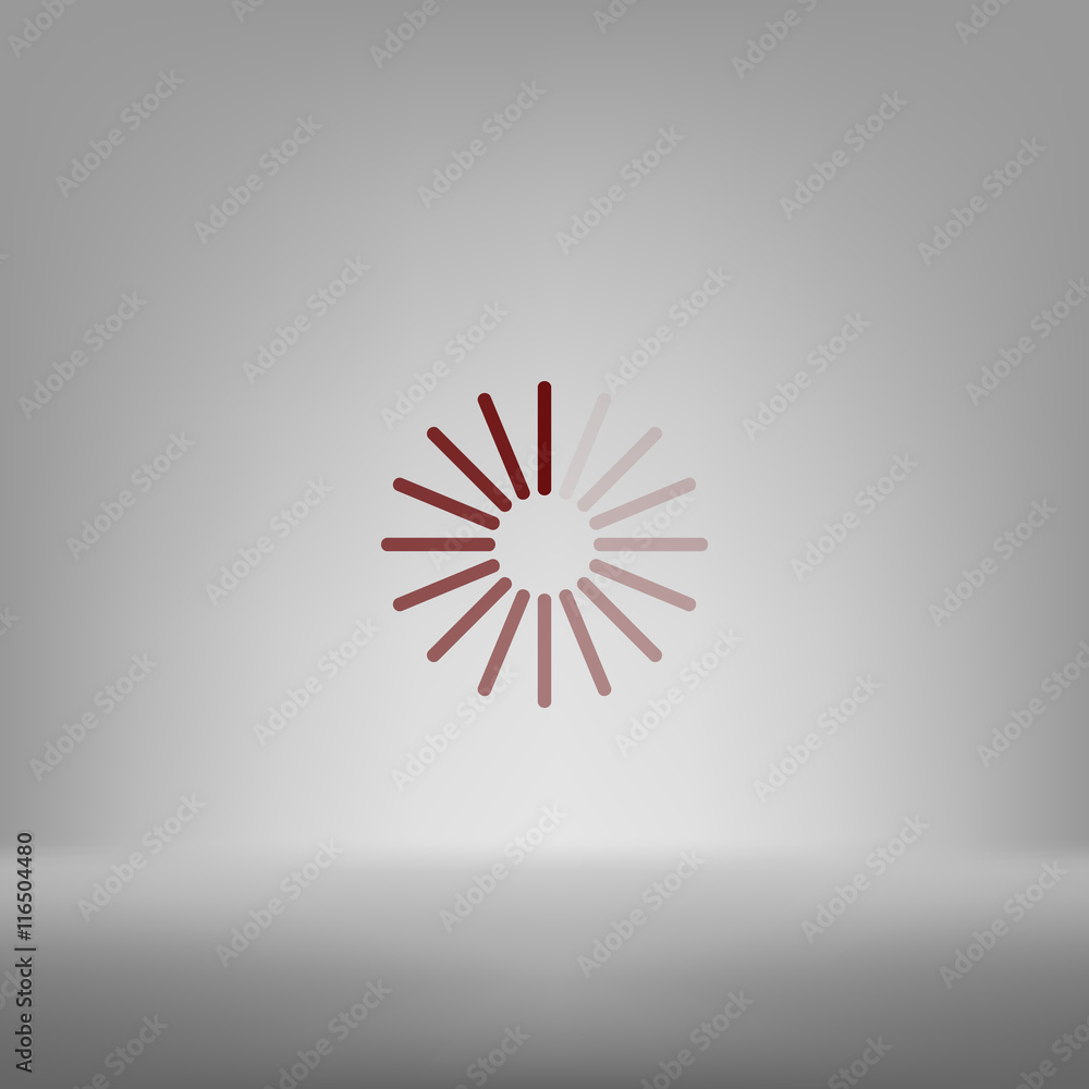Flat paper cut style icon of refresh symbol Flat paper cut style icon of refresh symbol