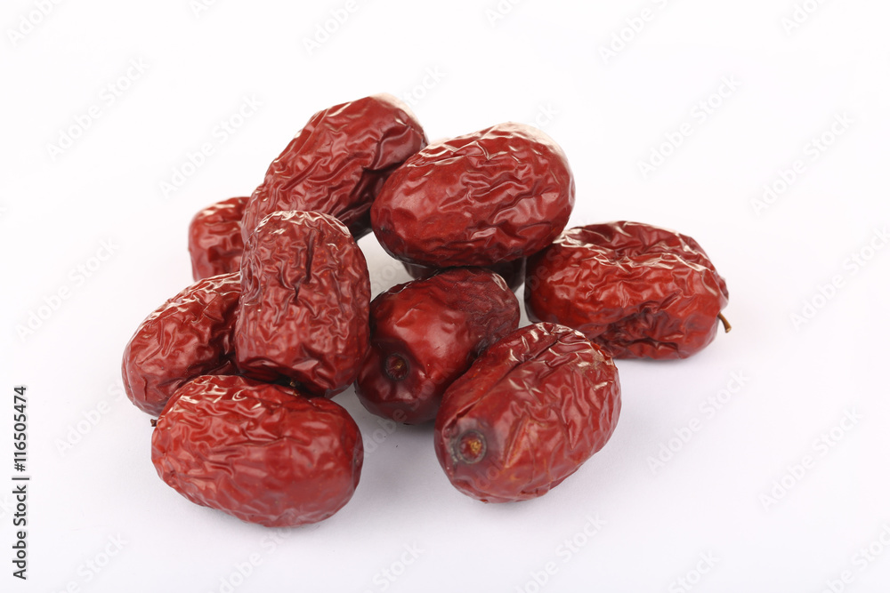 Dates isolated on the white background Dates isolated on the white background