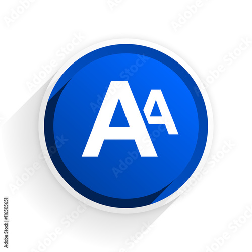 Free Download alphabet flat icon with shadow on white background, blue modern design web element - GFXLoad