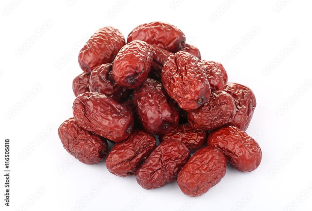 Dates isolated on the white background Dates isolated on the white background