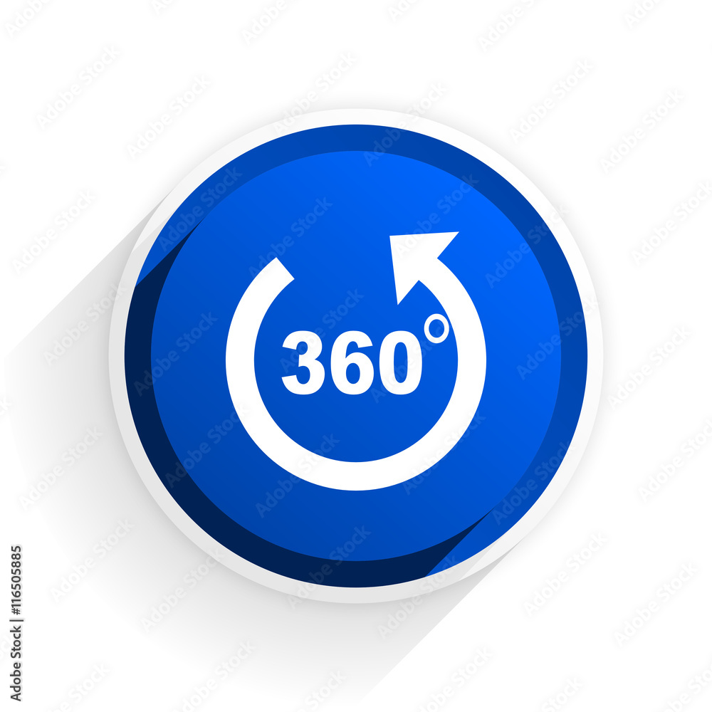 panorama flat icon with shadow on white background, blue modern design web element panorama flat icon with shadow on white background, blue modern design web element